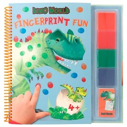 Dino World Pinta con los Dedos
