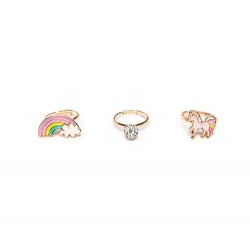 Anillos unicornio rainbow