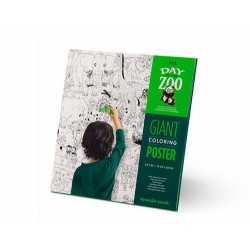 GIANT COLORING POSTER ZOO +3 AÑOS